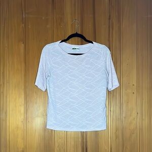 AX Paris White Geometric Women's Top